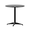 Flash Furniture Mellie 27.5'' Black Round Metal Indoor-Outdoor Table with Base TLH-052-2-BK-GG - alternate 2